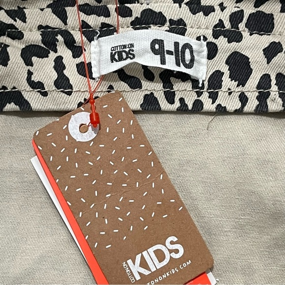 NEW‎ Leopard Animal Print Overall Dress Beige And Brown Girl’s Sz 9-10 NWT - Picture 14 of 14